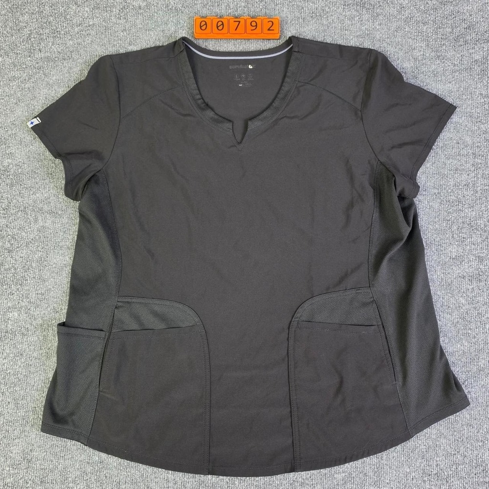 Black Scrubstar scrub top in size XXL